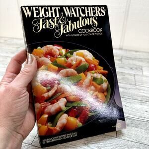 Vintage Paperback‎ Weight Watchers Fast & Fabulous Cookbook Jean Nidetch 1985 WW